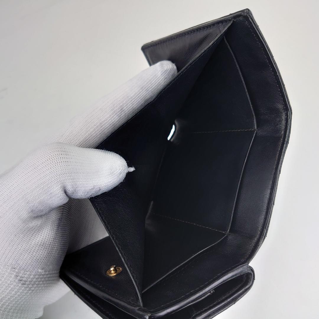 【美品】サンローラン　カサンドラ　オリガミ　タイニー　三つ折り財布　1194