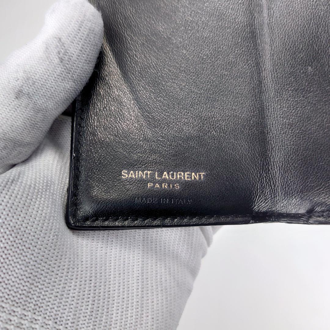 【美品】サンローラン　カサンドラ　オリガミ　タイニー　三つ折り財布　1194