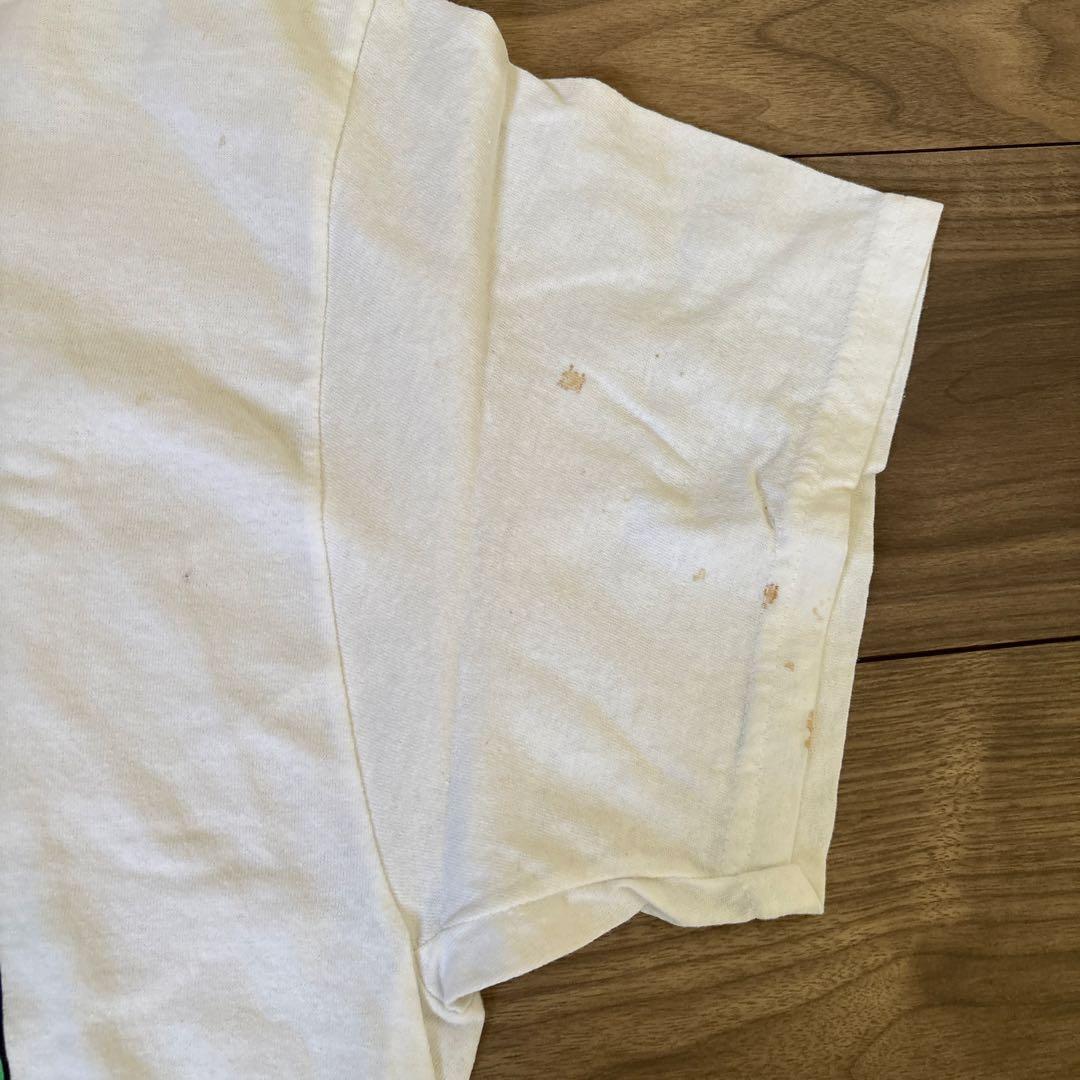 MFDOOMプリントTシャツホワイトビンテージラップ T HIPHOPXLサイズ