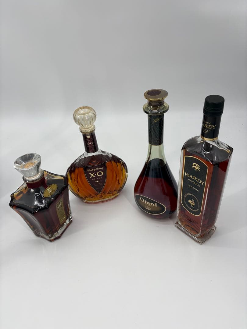 ブランデー 古酒 まとめ売り XO／ナポレオン コニャック等 未開栓 4本セット