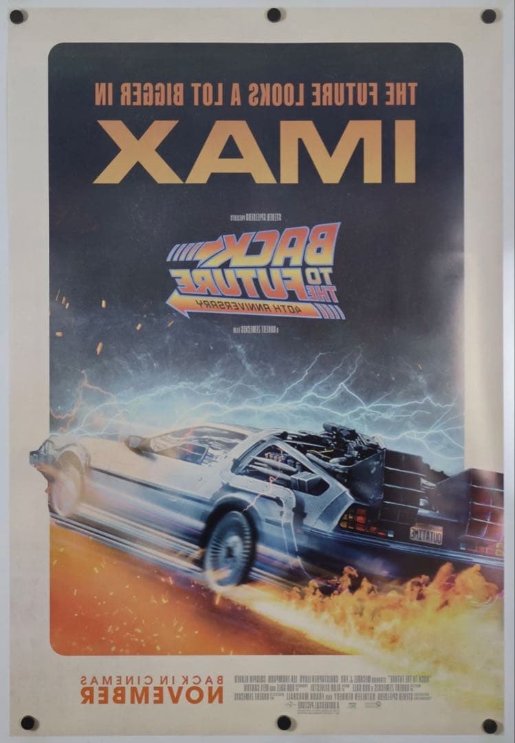 【US版劇場用映画オリジナルポスター】バックトゥザフューチャー 40周年IMAX