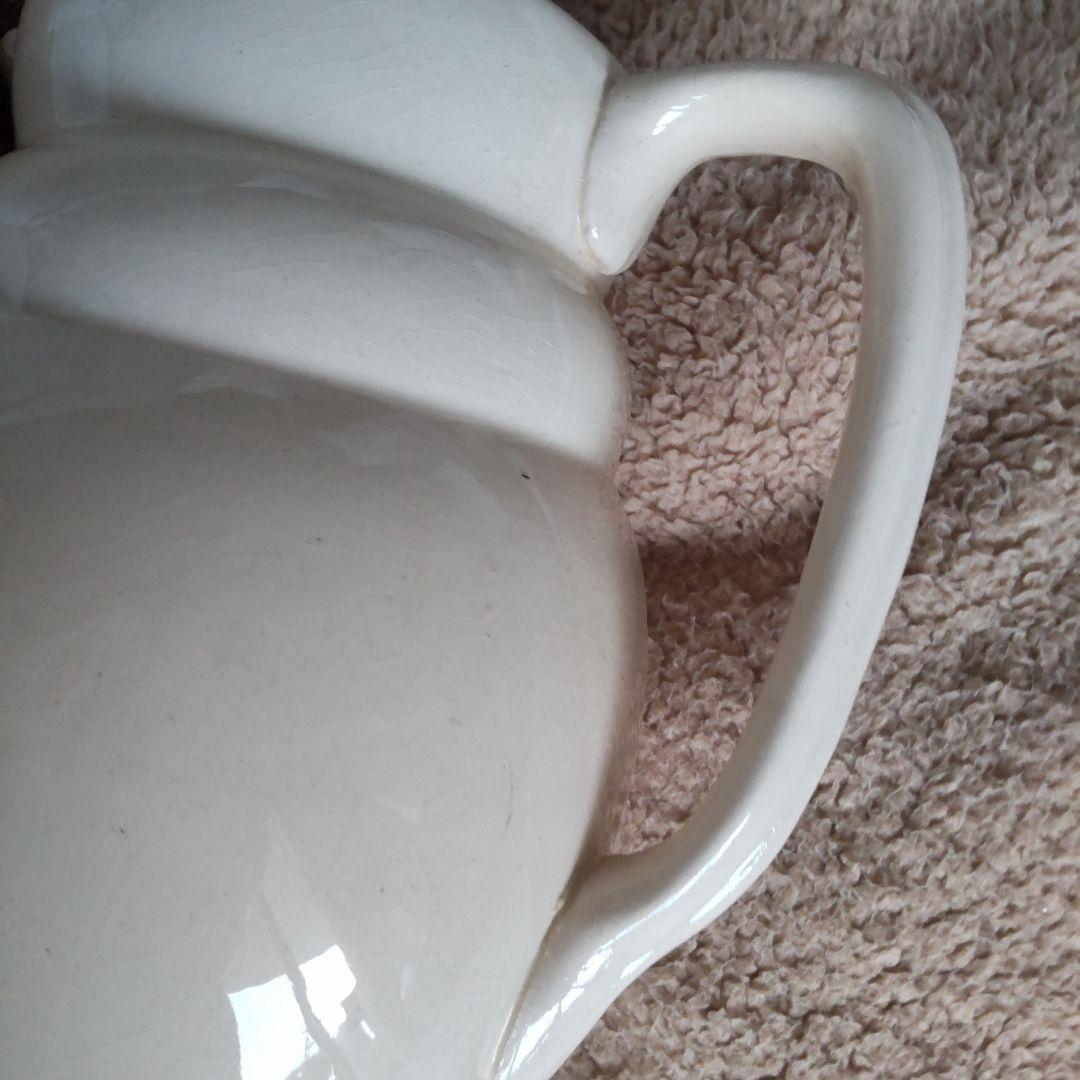 フランス　アンティーク　ロンシャン　水差し　ピッチャー　ジャグ　ピシェ　陶器