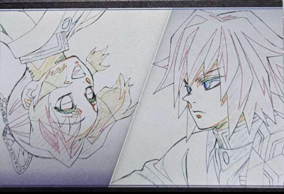鬼滅の刃 ダイニング お楽しみグッズB2原画ポスター しのぶ&義勇