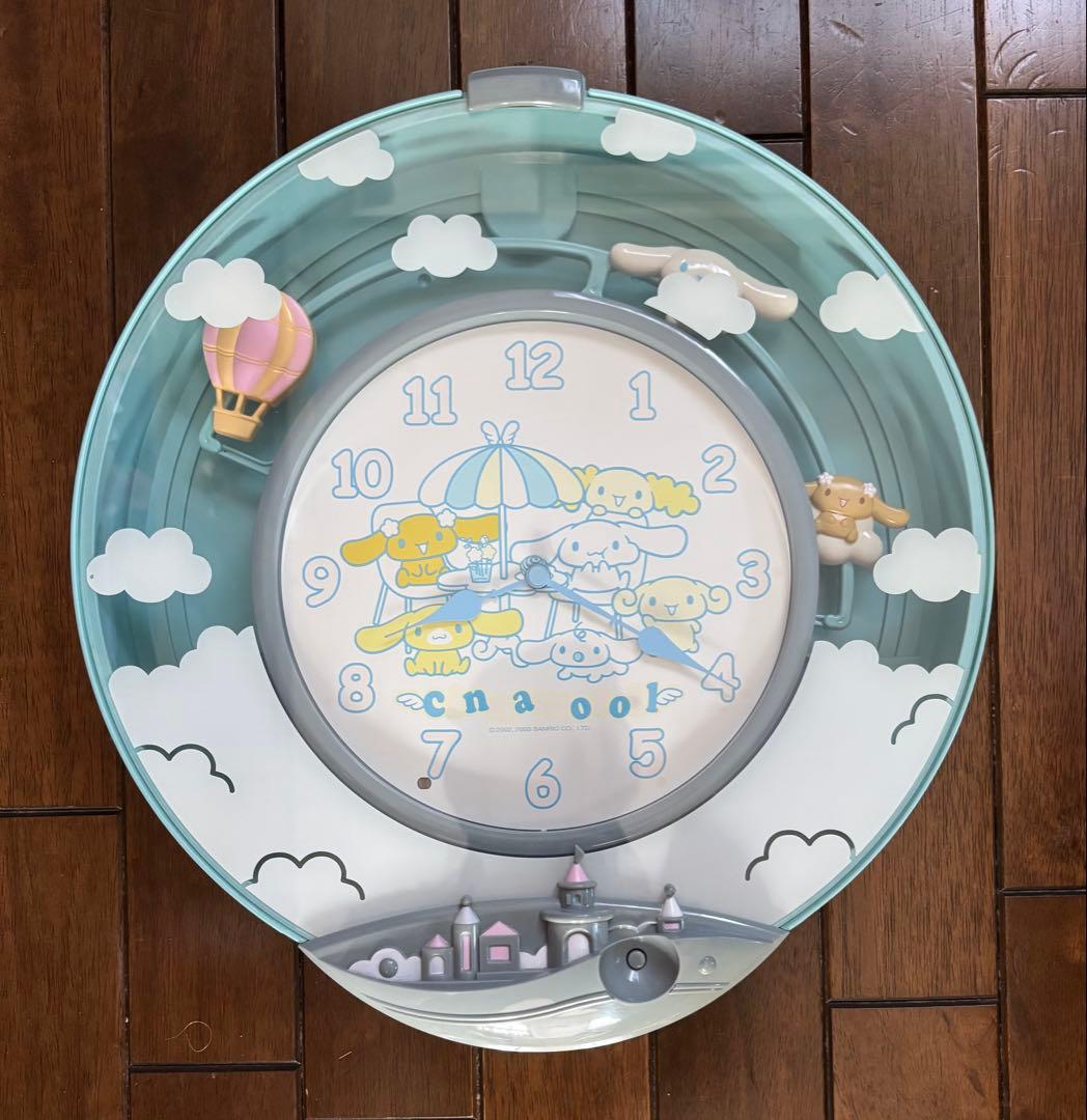 激レア‼︎　シナモロール　振り子時計　メロディー　壁掛け　サンリオ