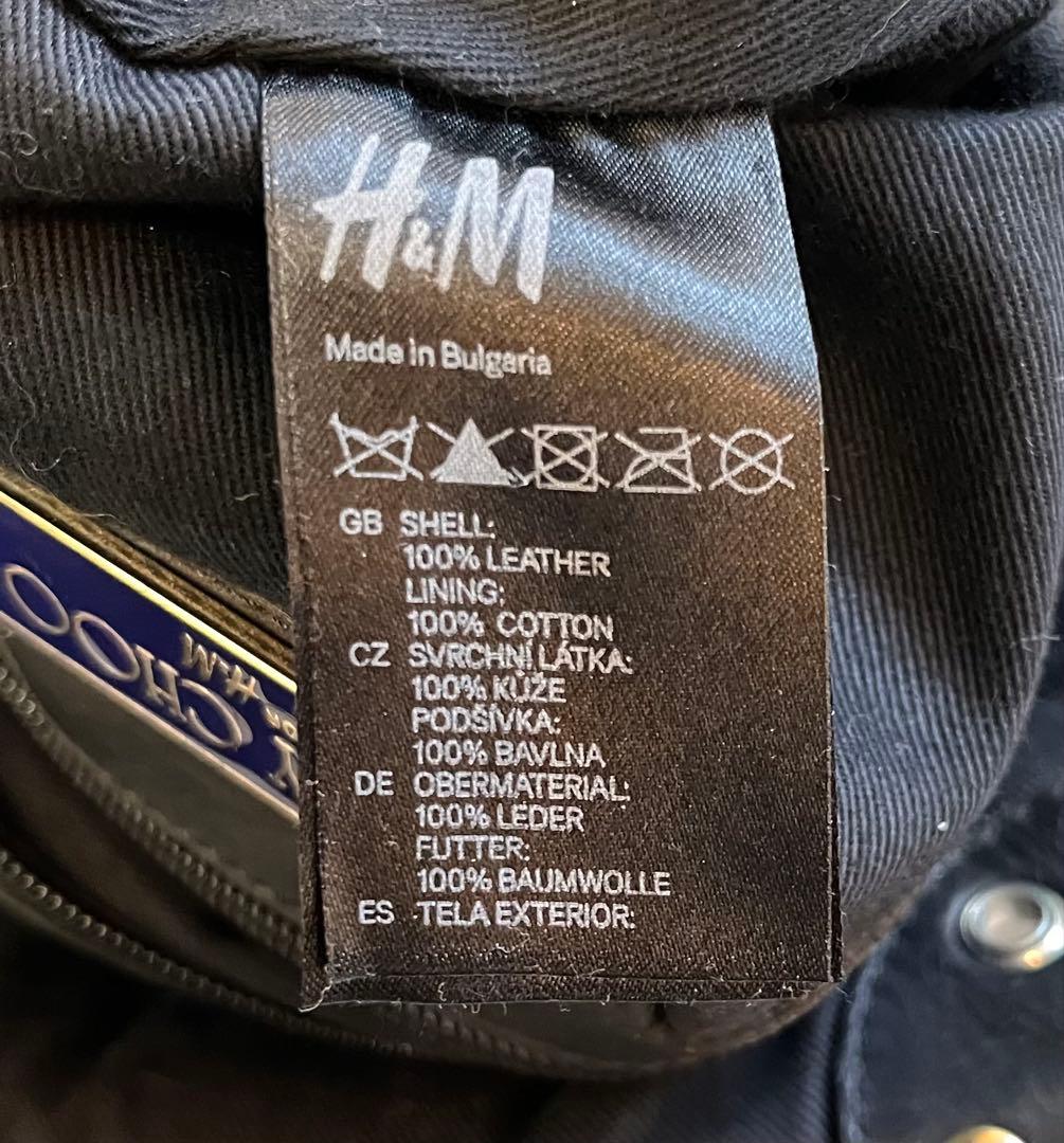 jimmy choo コラボ スタッズ付きブラックレザーショルダーバッグ