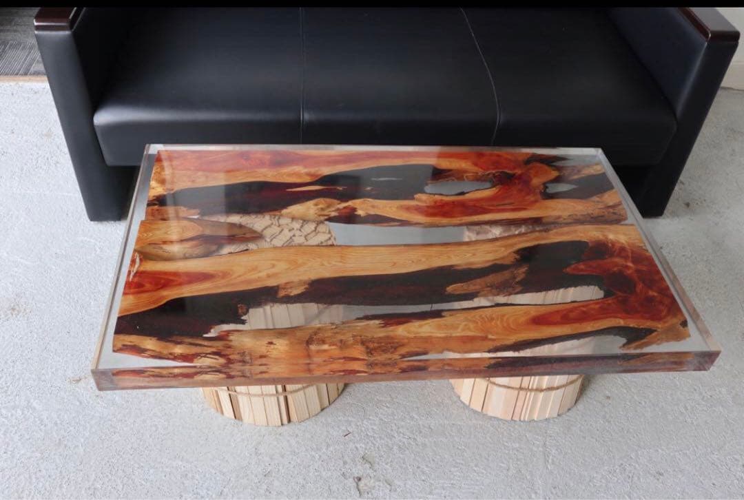 マルガリ太郎【夏の大特価セール】　レジンテーブル　リバーテーブル　貝塚伊吹