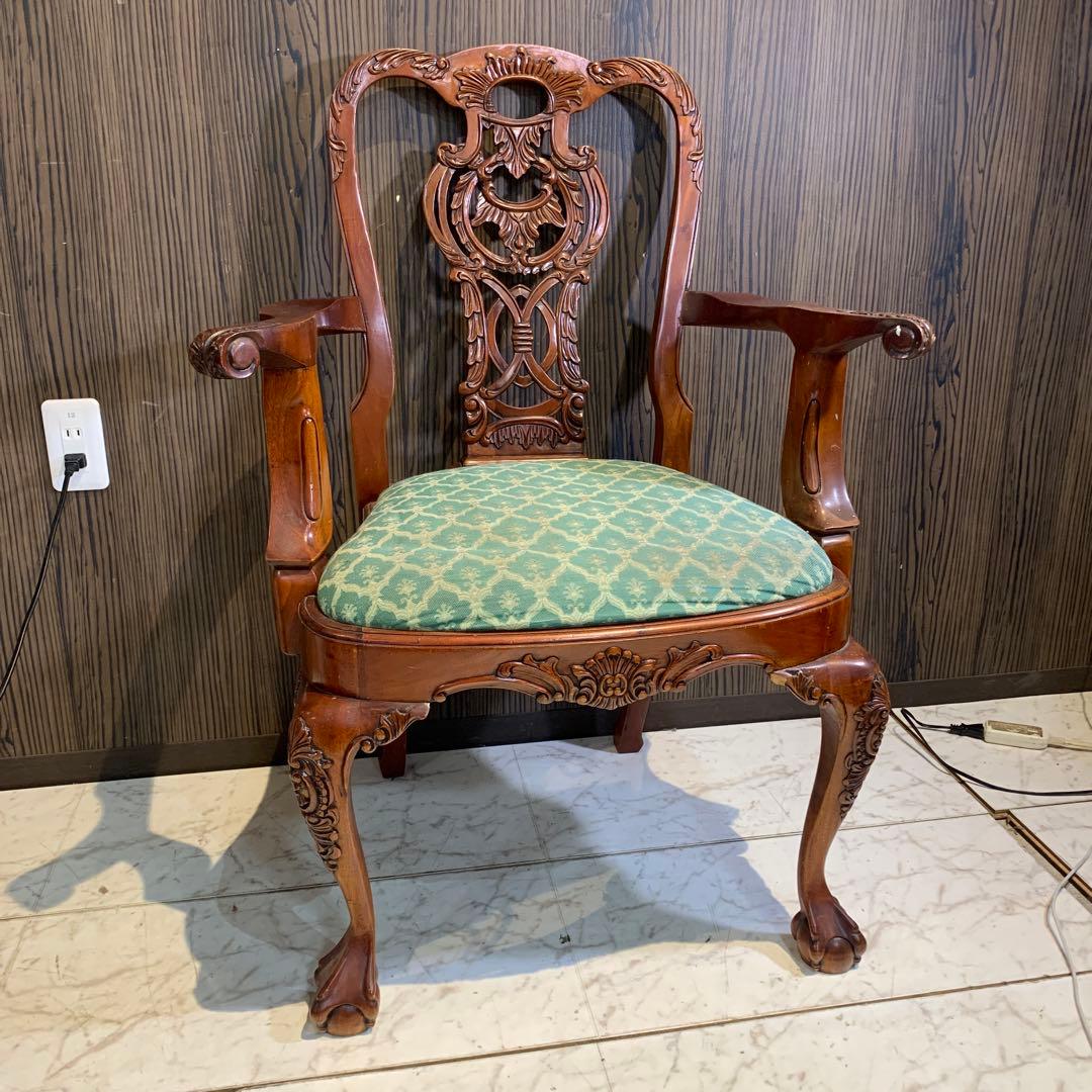 ☆送料無料☆ アンティーク　アームチェア