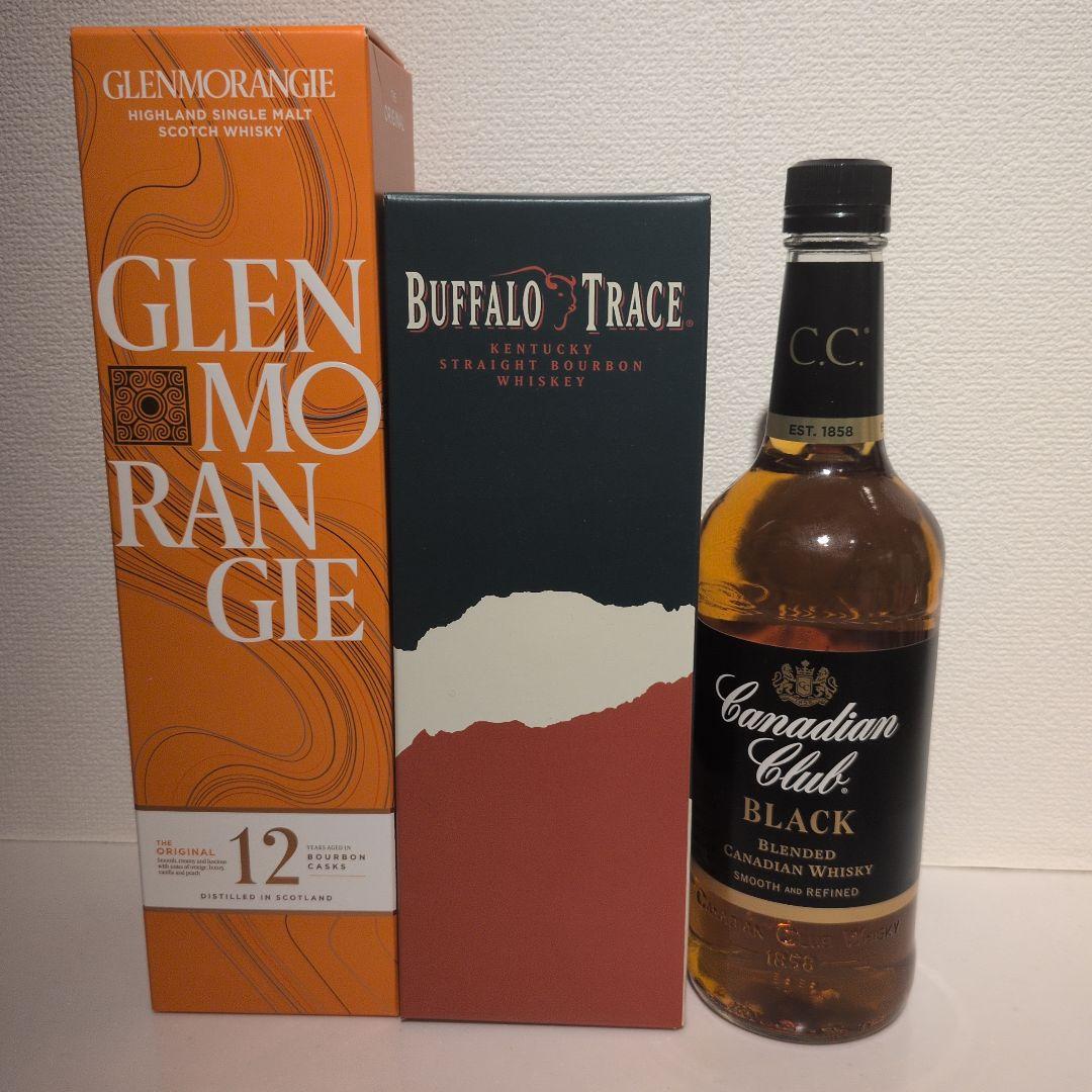 ウイスキーセット Canadian Club BLACK　グレンモーレンジ