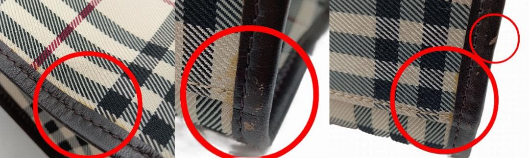 BURBERRY ノバチェック ハンドバッグ ダークブラウン×ベージュ系