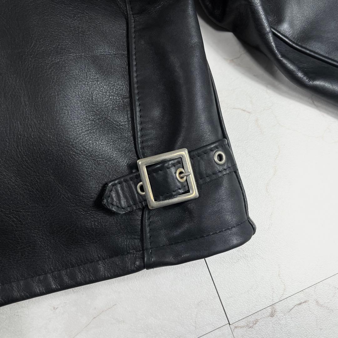 ✨極美品 ショット 641 ライダースジャケット 希少44 レザー 本革