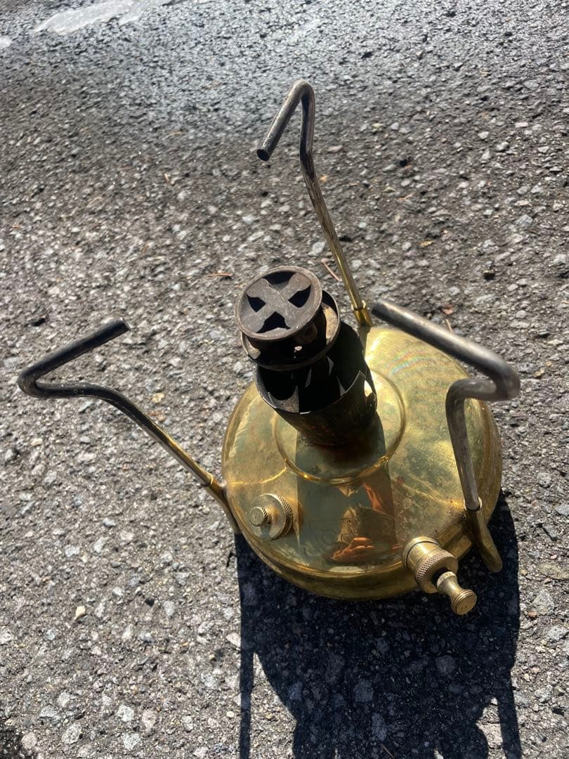 エバーニュー　EVER NEW 真鍮製シングルバーナー　昭和レトロ　ケース付き！