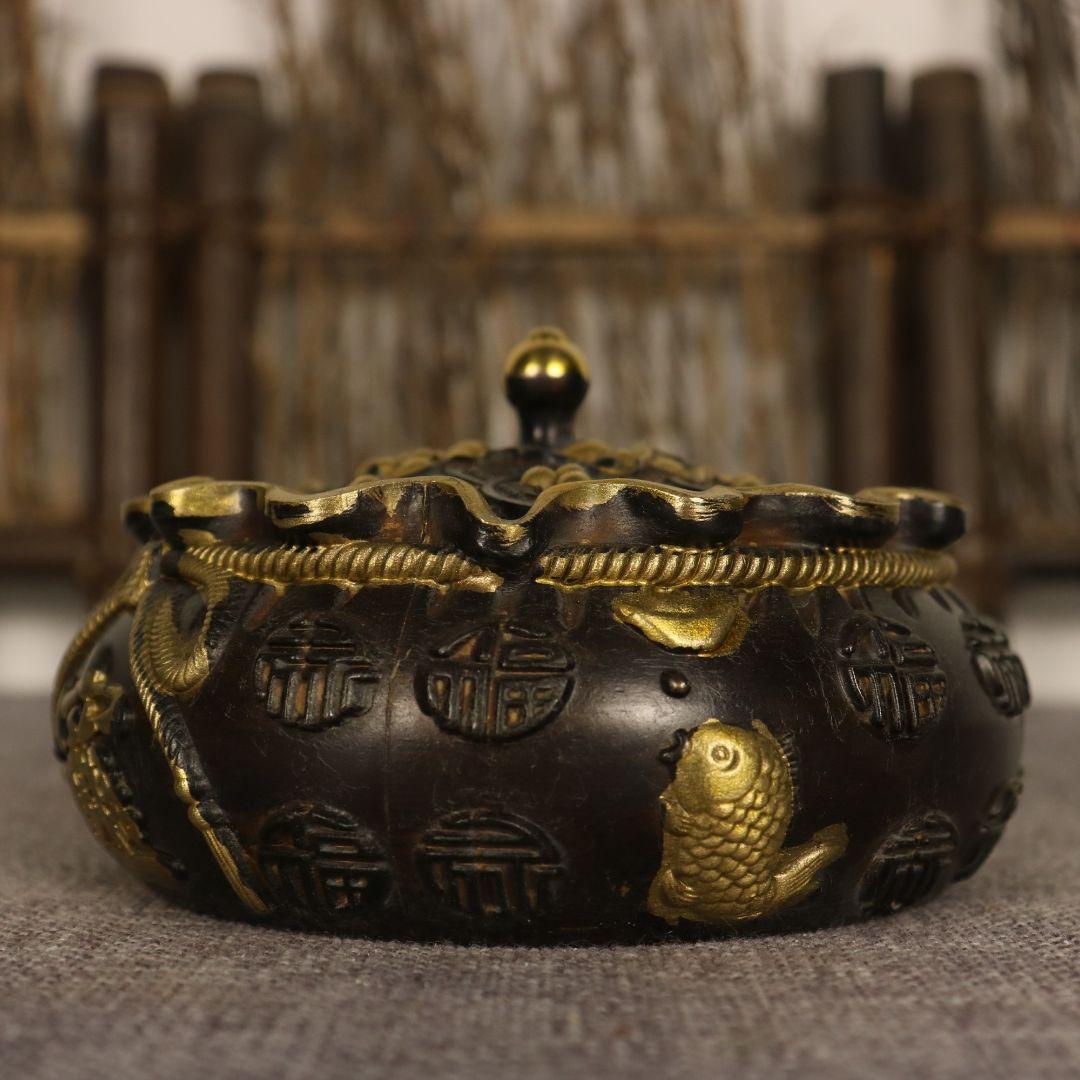 銅器 灰皿 茶道具 書道具 文房具 工芸品 美術品 置物