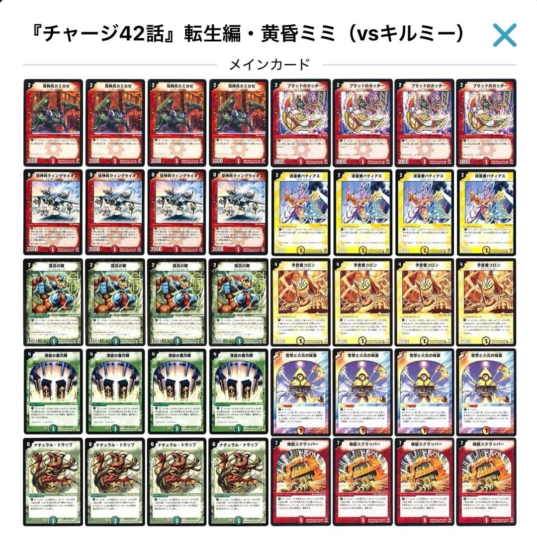 デュエルマスターズ クラシックデッキ【旧枠統一】No.397 転生編黄昏ミミ