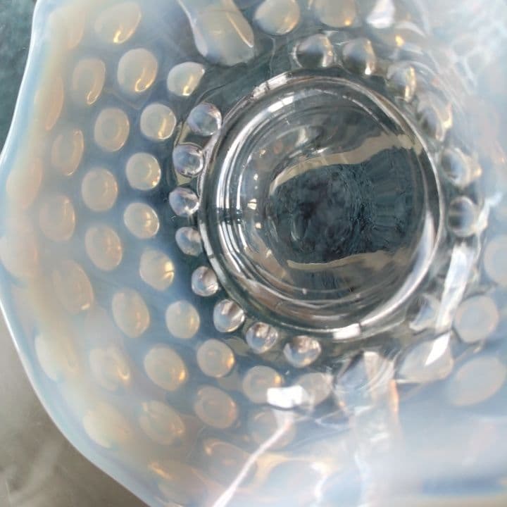 フェントン オパール  グラスプレート 美品です。ファイヤーキングお好きな方もー