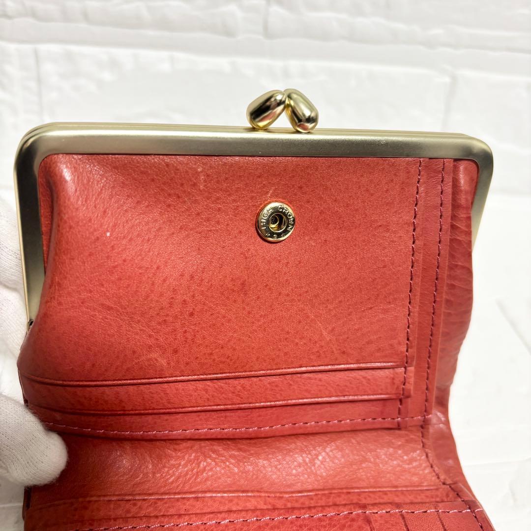 【未使用】Dakota ダコタ ペルラ コンパクト財布 ピンク　がま口 二つ折り