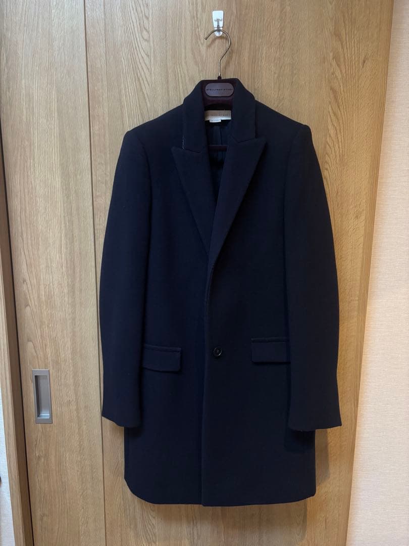 ステラマッカートニー　ネイビー チェスターコート