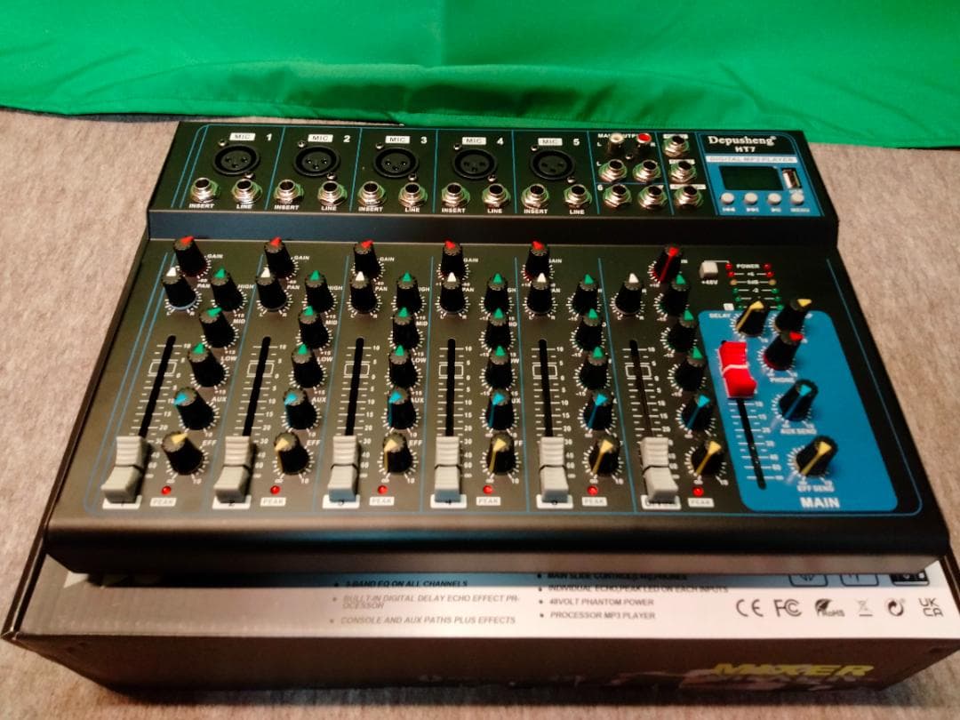 Depusheng　HT7　オーディオミキサー　USB　中古（新古品）