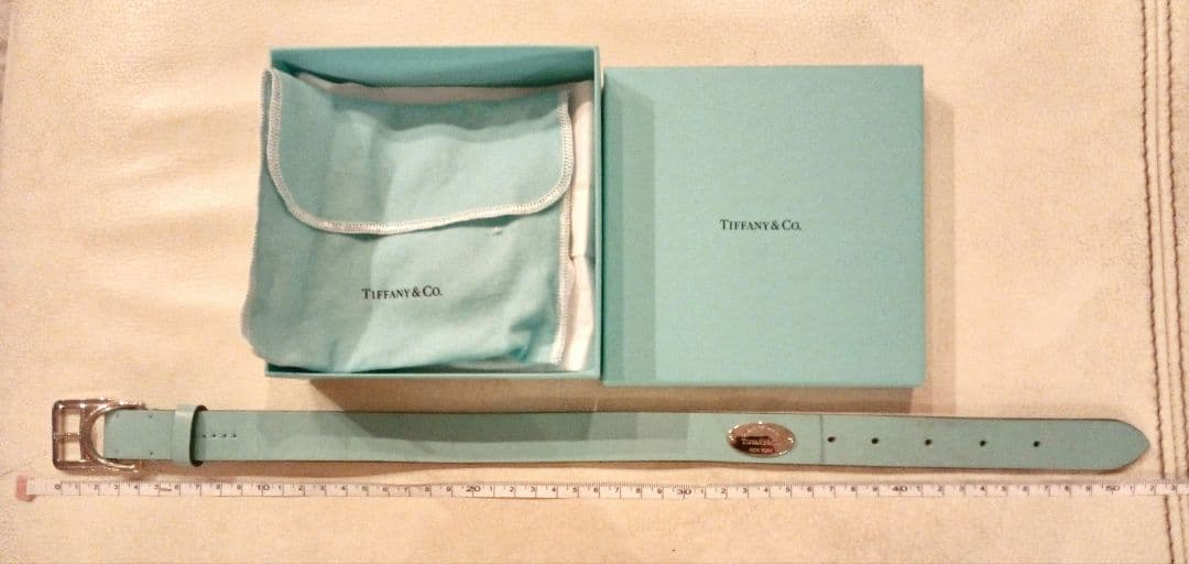 ティファニー　tiffany 犬　ペット　首輪　箱入り　格安　L 誕生日記念日