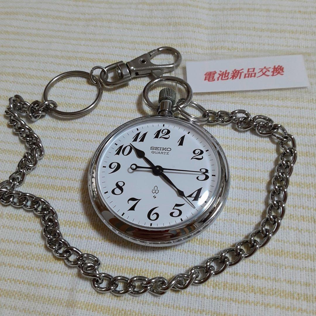 サンバ様御依頼1988年SEIKO諏訪工場製懐中時計鉄道時計　7550−0010