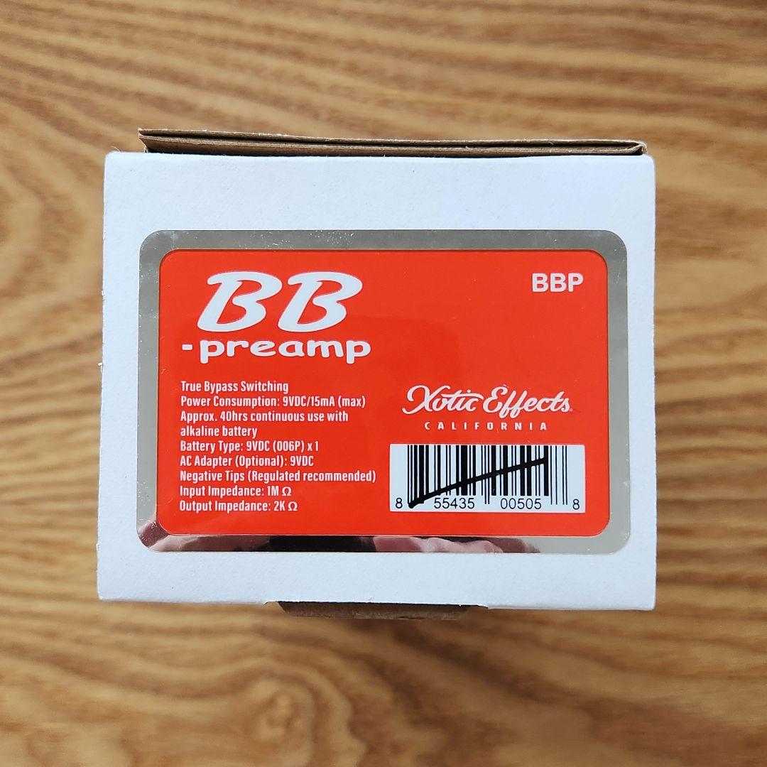 【美品】Xotic Effects BB preamp （付属品完備）