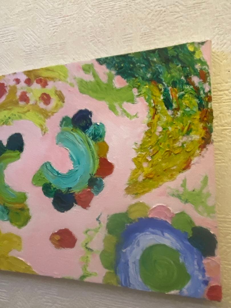 油彩画　【南国ゴーヤ】一点もの　F3