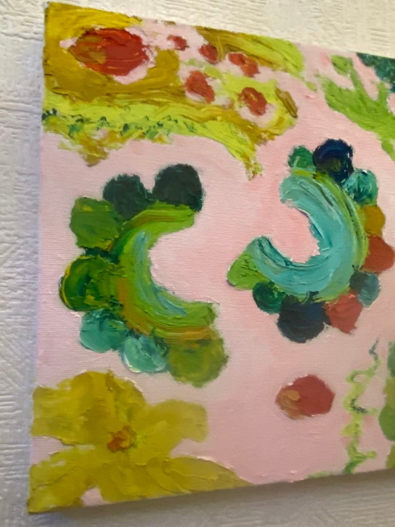 油彩画　【南国ゴーヤ】一点もの　F3