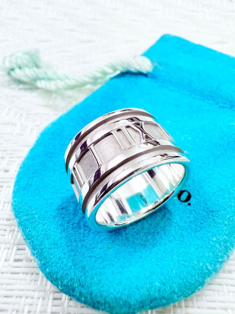 ティファニー　アトラス　ワイド　指輪　リング　11.5号　研磨仕上げ済み　925