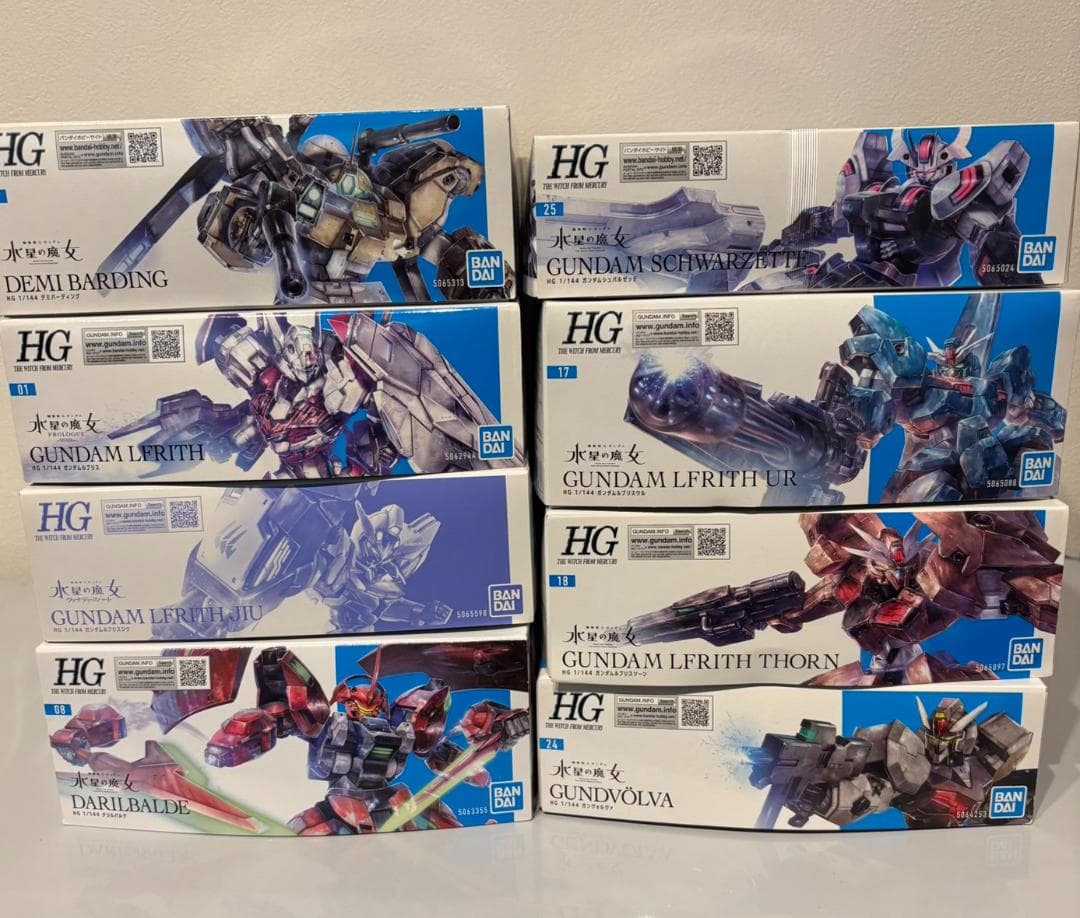 H*i様 HG 水星の魔女８体まとめ売り　ガンプラ　ガンダム