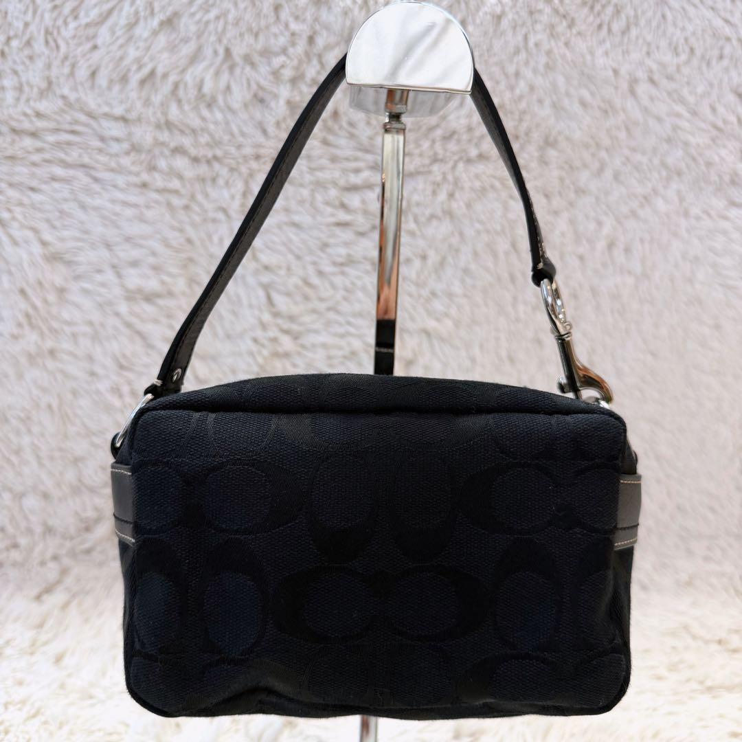 美品✨ COACH コーチ シグネチャー ターンロック アクセサリーポーチ