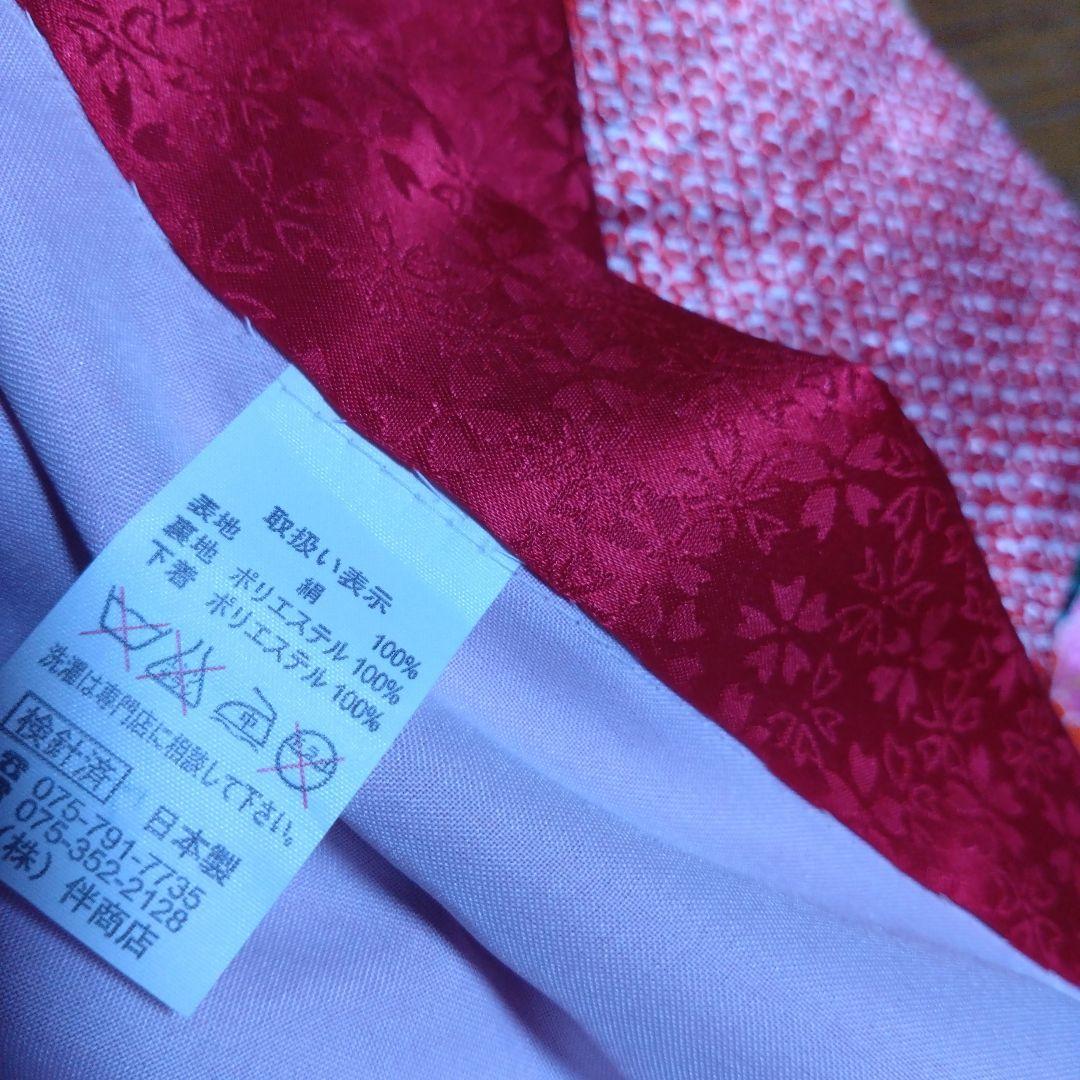 三歳★被布＆正絹花柄着物＆刺繍長襦袢＆小物