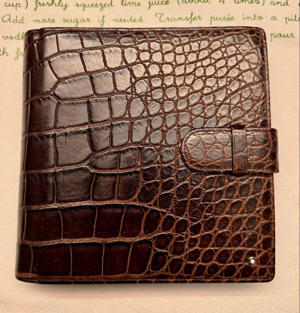 超希少　モンブラン 表裏クロコダイル￼ ￼メモ帳
