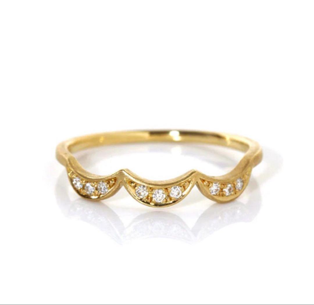 限定値下げ　BIZOUX ゴールド YG リング ダイヤモンド 10号