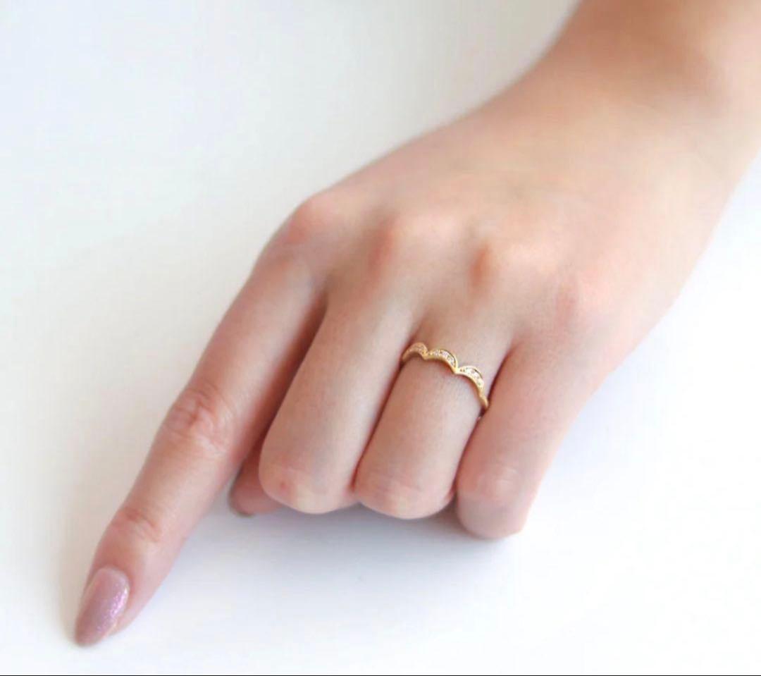 限定値下げ　BIZOUX ゴールド YG リング ダイヤモンド 10号