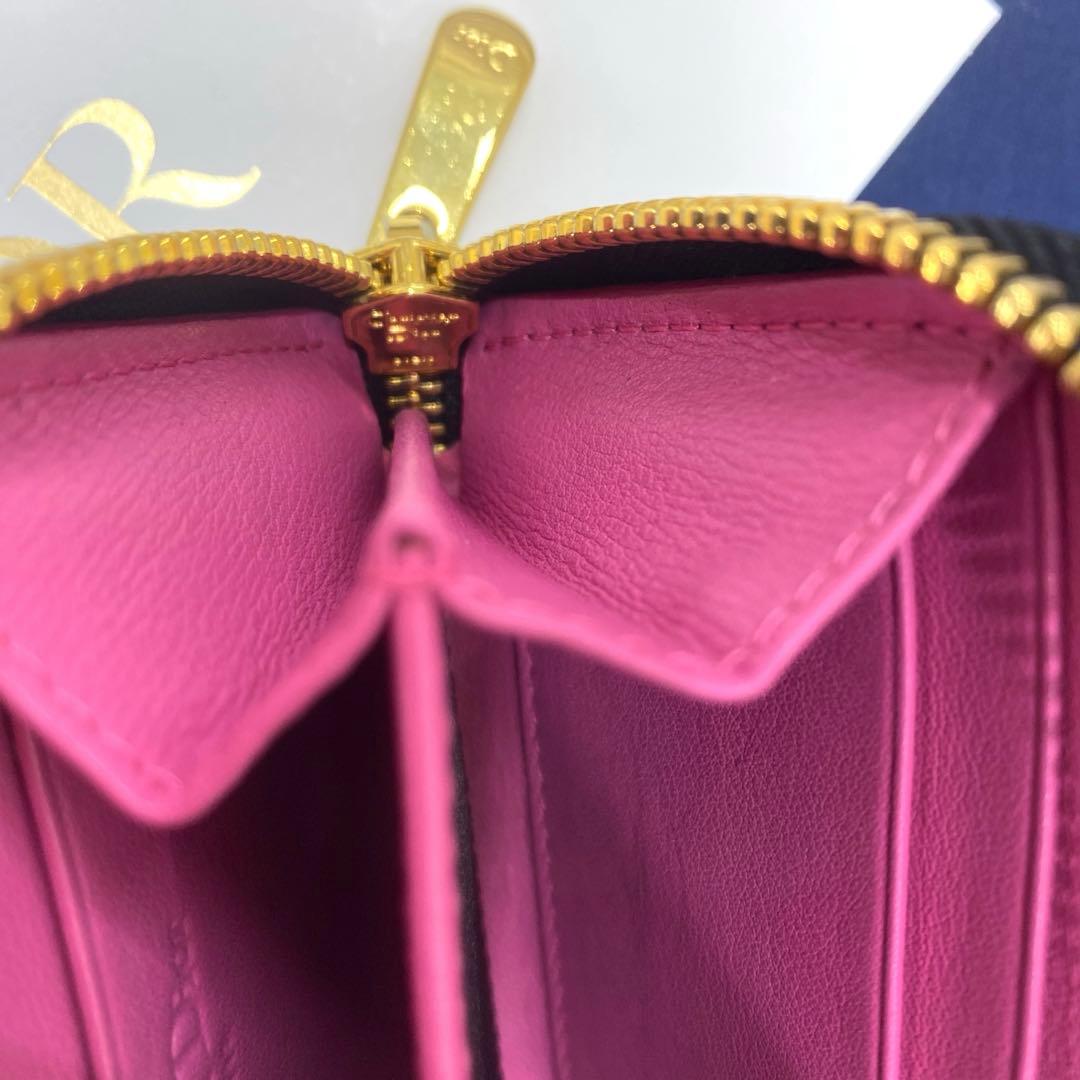 美品✨　Christian Dior 財布　エナメル　トロッター　ブラック　小銭