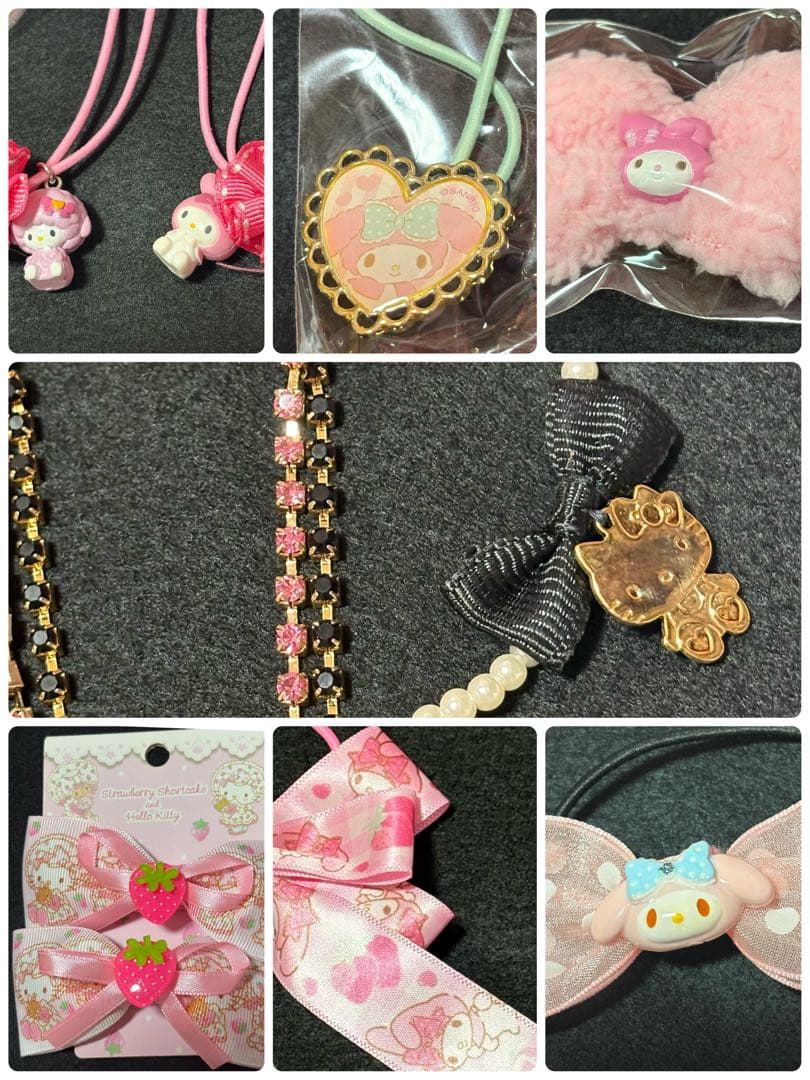 【コレクター放出／一点物】サンリオ平成レトロアクセ大量まとめ売り 当時物