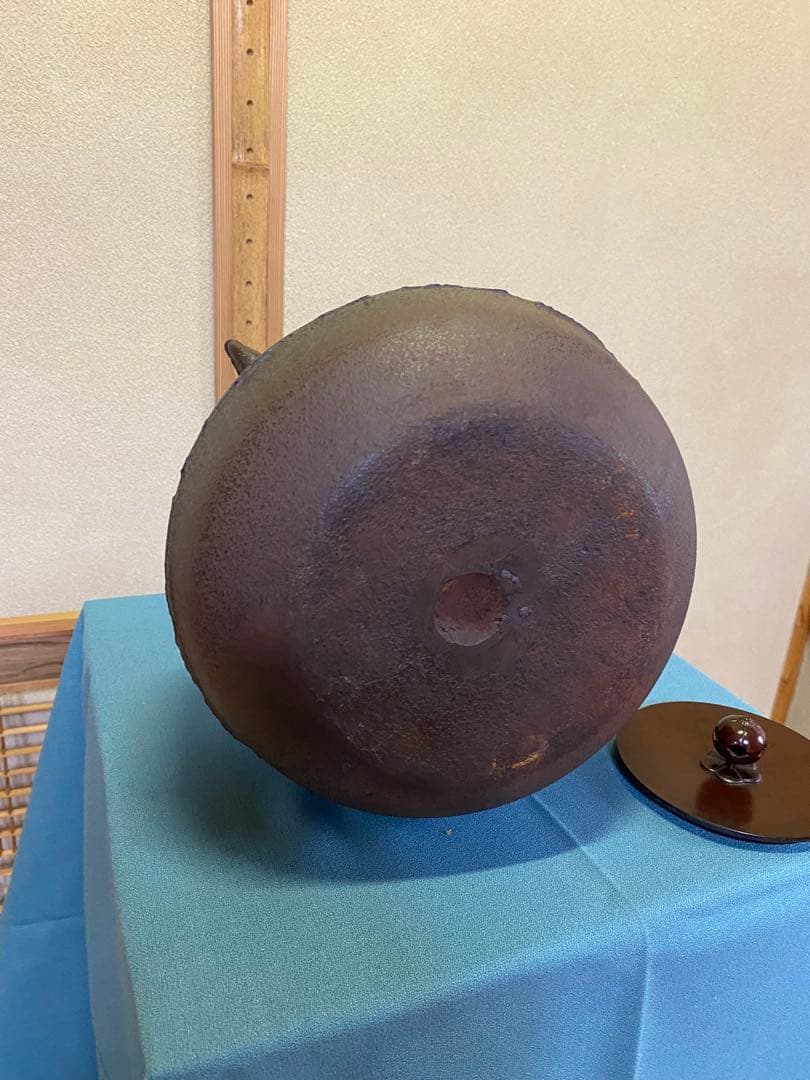 ⭐️本日限定⭐️茶道具/風炉 茶釡 菊地政光 作 『尾張釜松紋』