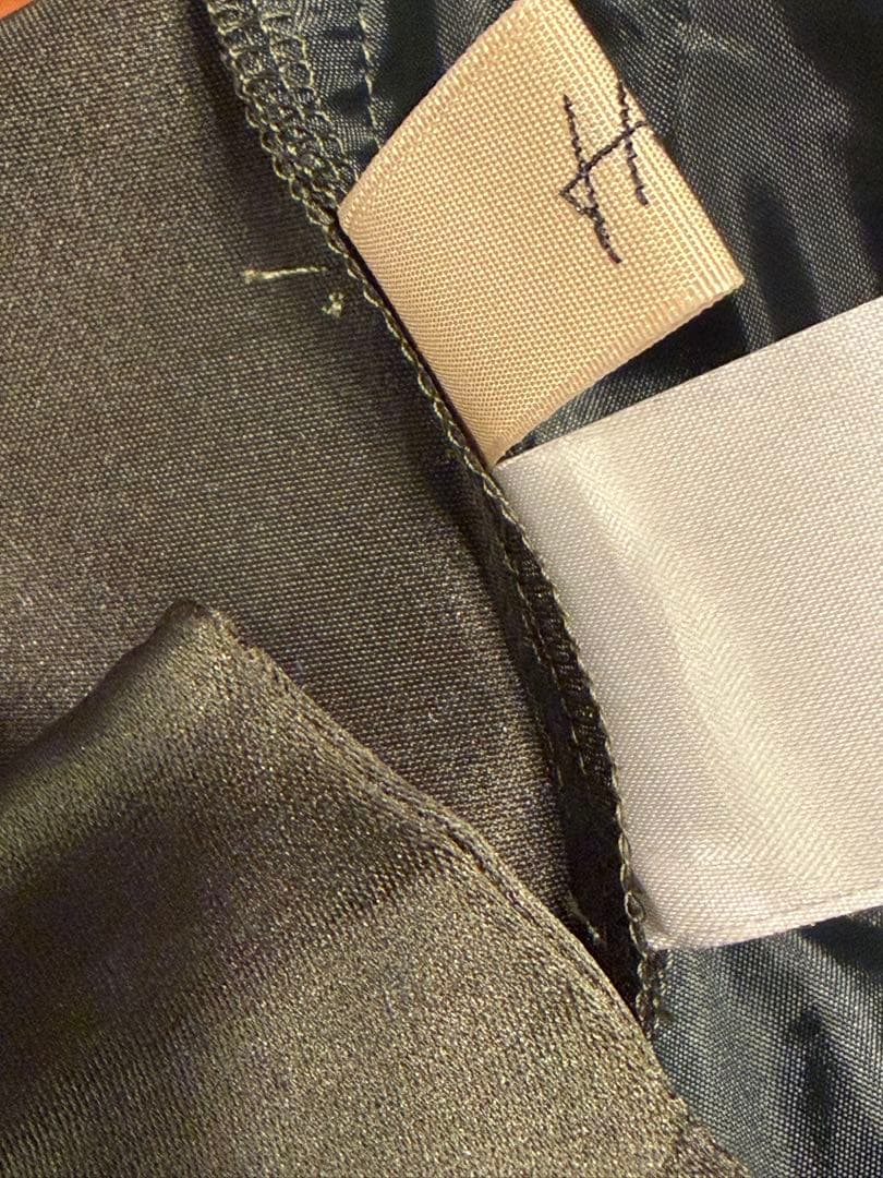 Heveへイヴサテンフレアガウチョパンツolive38