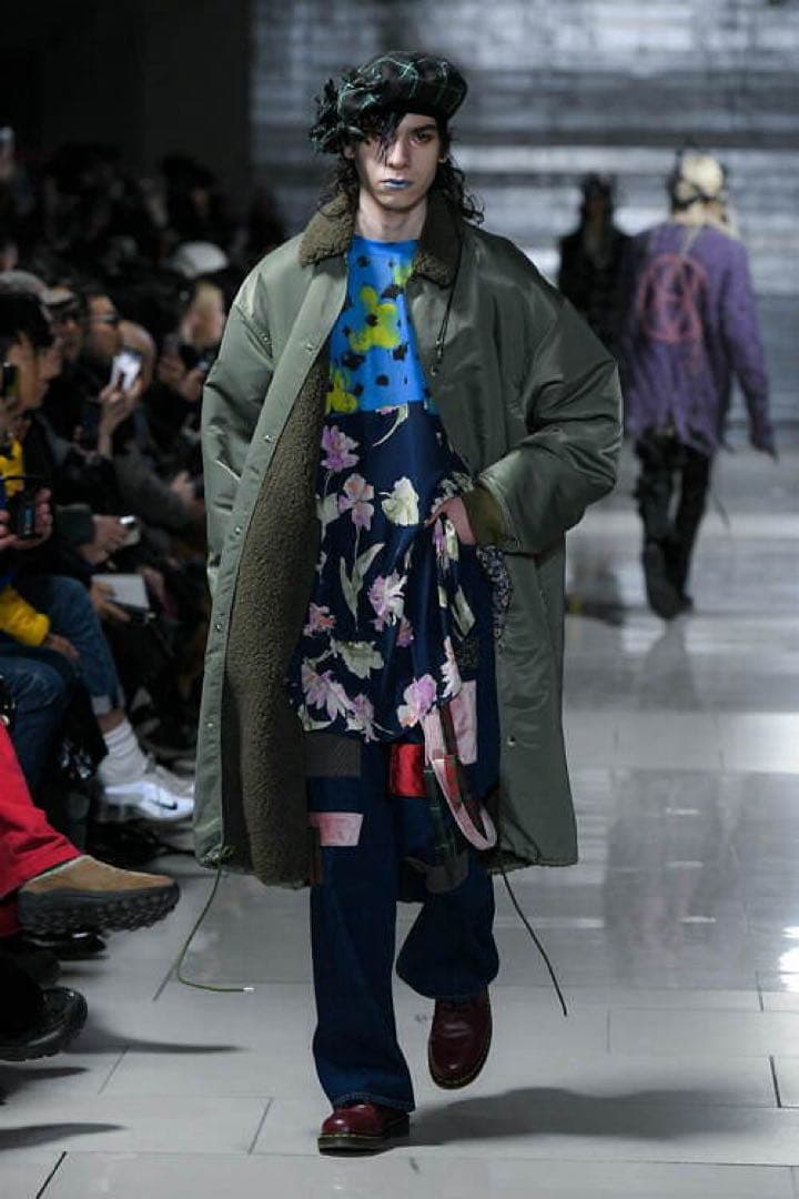 美品　kidill × Jamie Reid NYLON BOA COAT