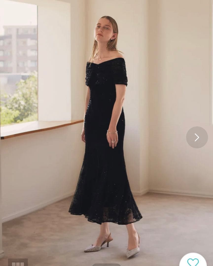 【美品】Leja 2wayレース花柄オフショルダードレス/オケージョンドレス