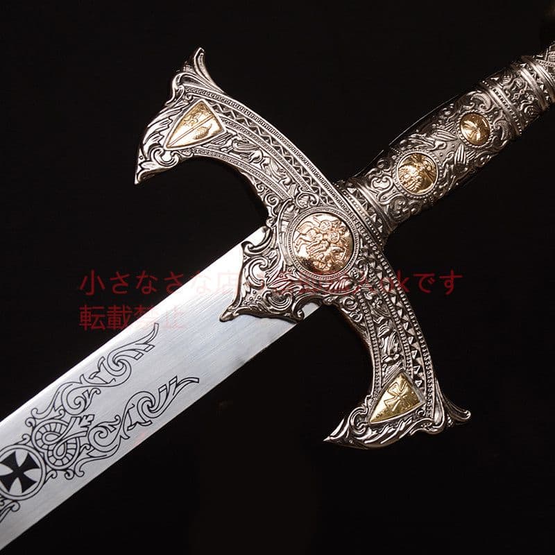 テンプル騎士剣 古兵器 武具模造刀·模擬刀 Cosplay ロールプレイング