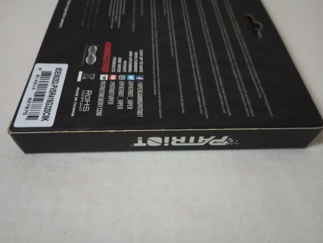 メモリー Viper Steel RGB DDR4 16GB(8GBx2) 3200MHz