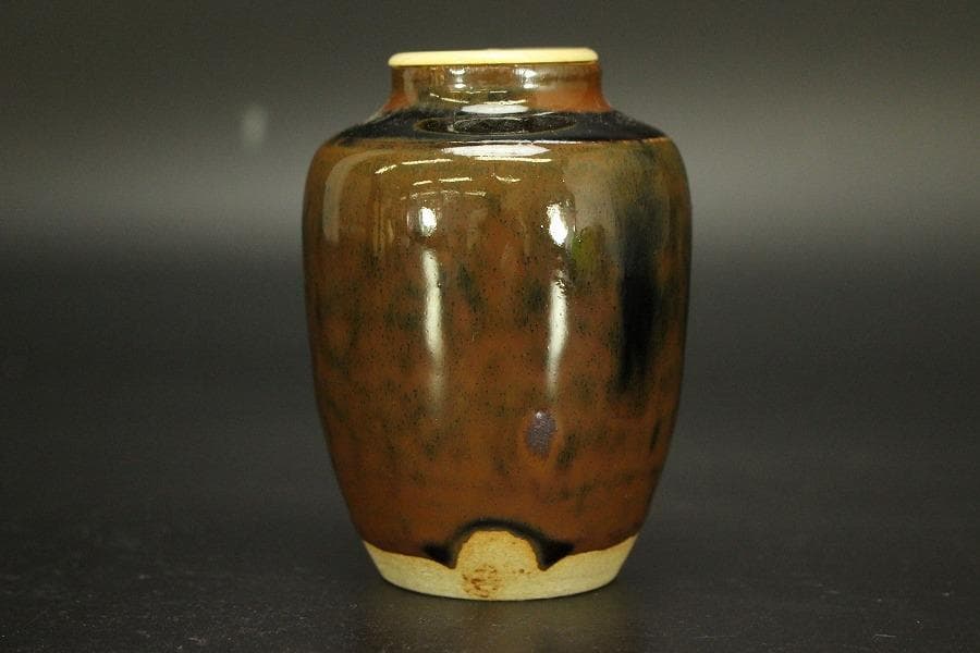 茶道具 瀬戸茶入 良蓋 美品(A777)