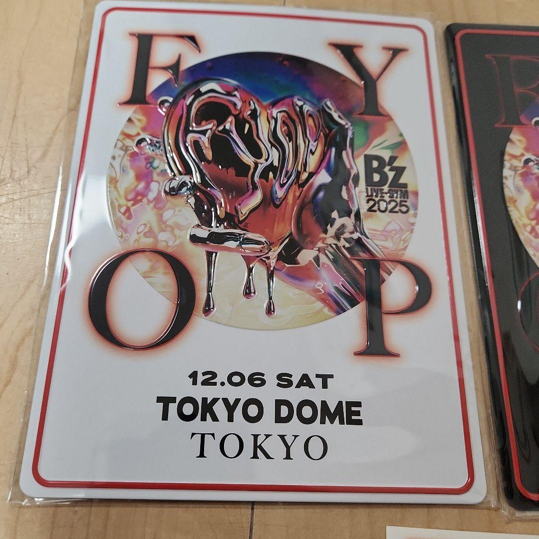 B'z FYOP　メモリアルプレート　東京ドーム　ステッカー　12/6 12/7