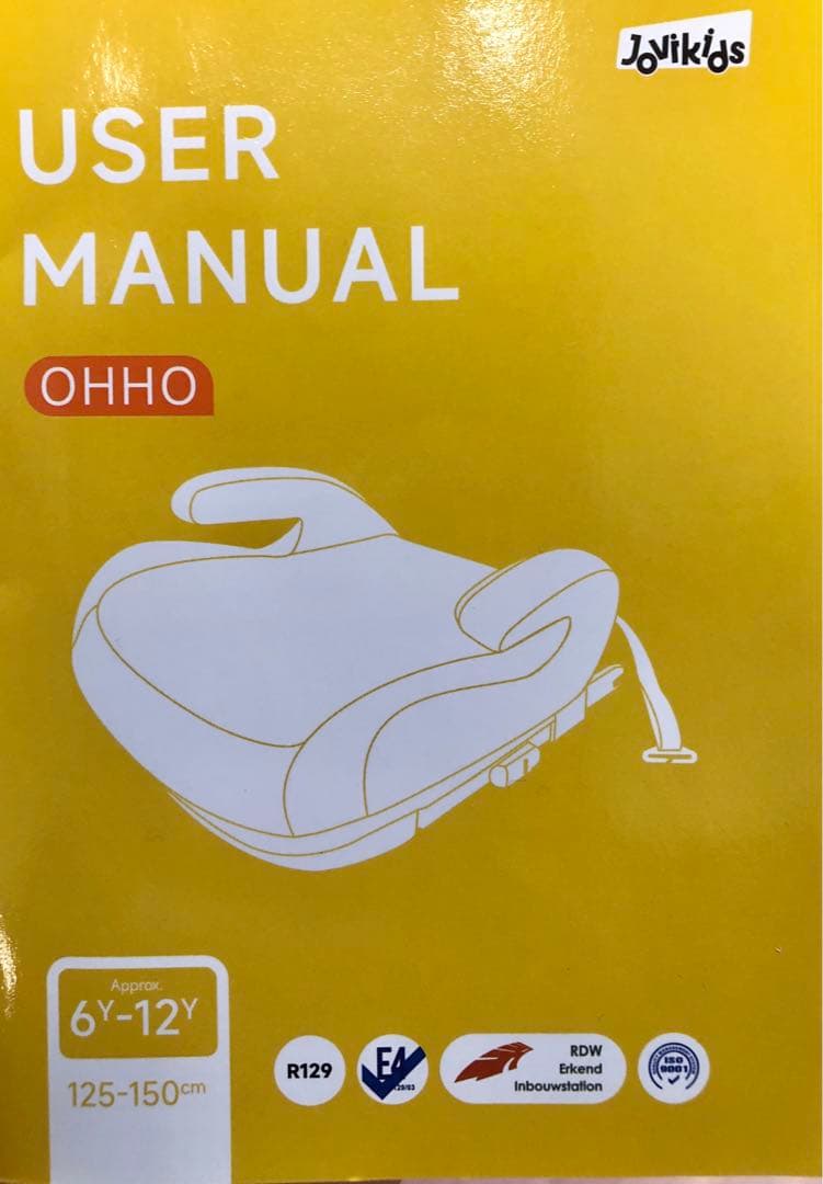 【2個セット 】Jovikids ジュニアシート　ISOFIX R129適合