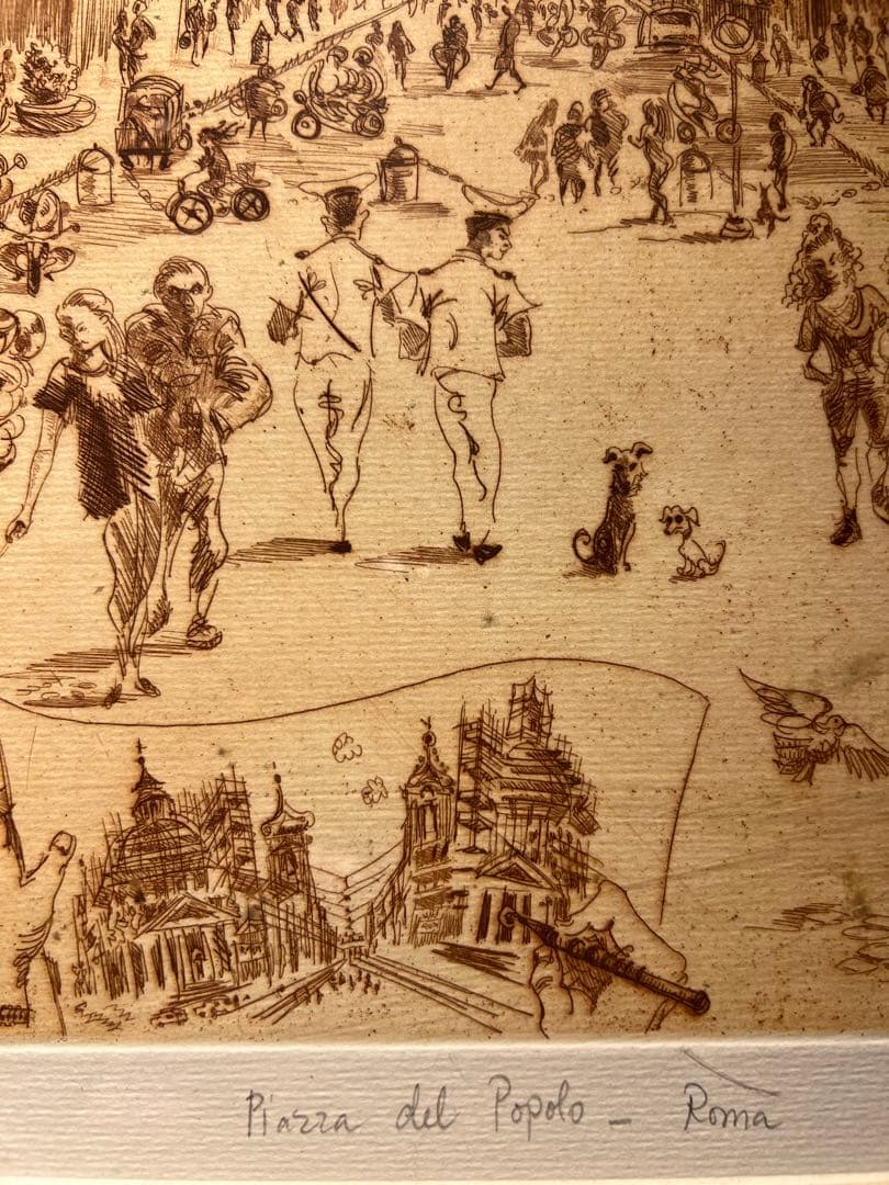 精密エッチング【Piazza del Popolo - Roma】88部限定