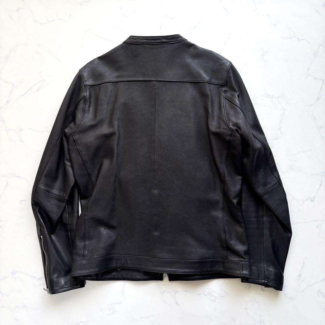 フリークスストア 山羊革 ゴートレザー シングルライダースジャケット 黒 XL
