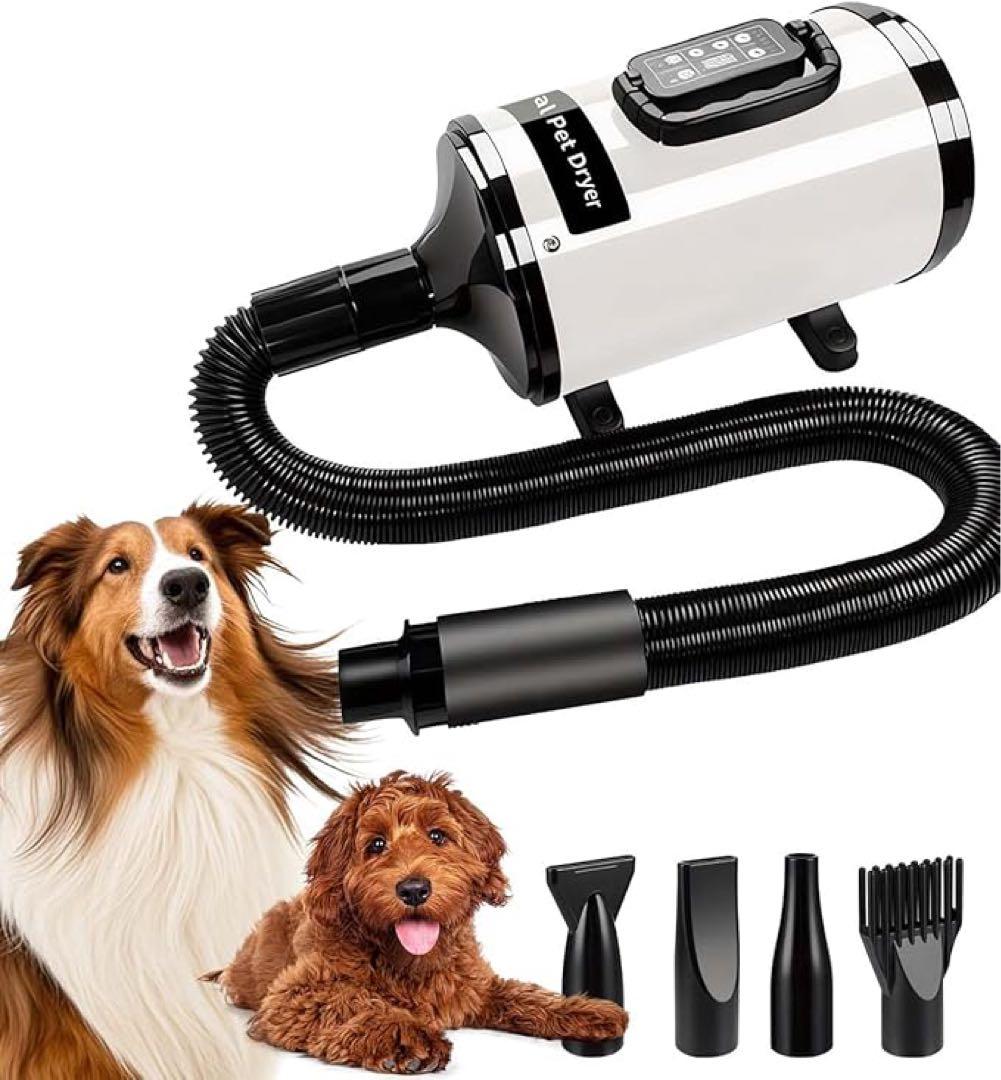 【大風量】QIUYMI ペットドライヤー 犬用 2800W