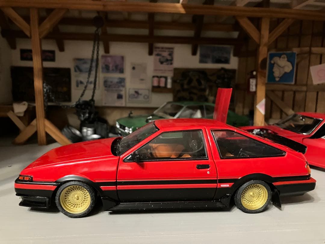 国産名車コレクション 1/24 スプリンター トレノ　スポイラー付き