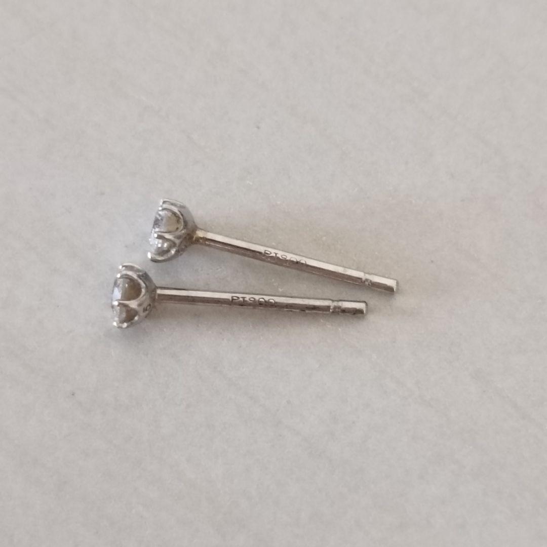 ジュエリーツツミ プラチナ ダイヤモンド ピアス pt900 計0.1ct