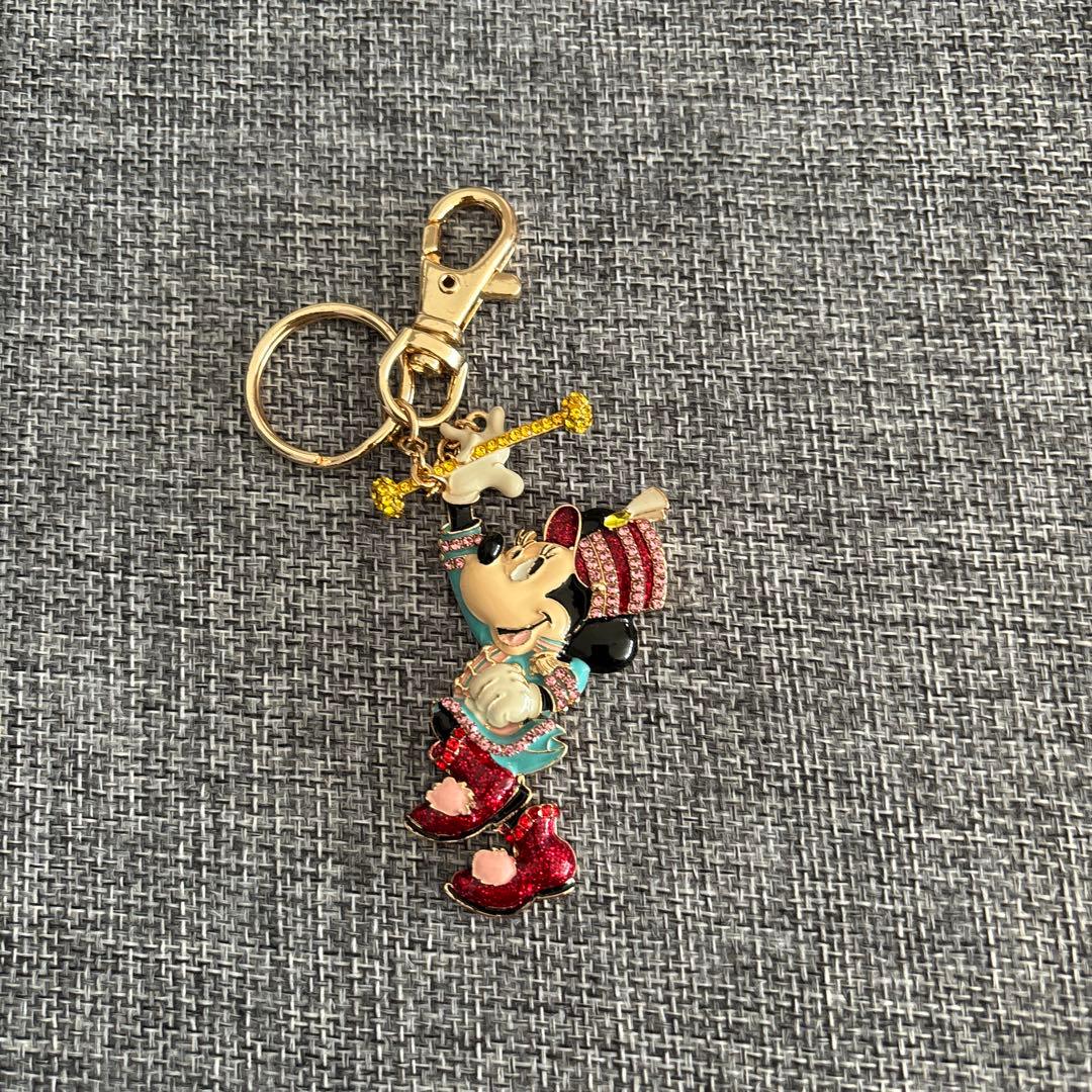 ミニーマウス ストラップ キーホルダー　Disney BaubleBar